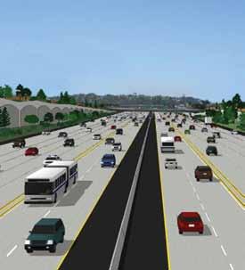 The new lanes will offer users expanded transportation choices to bypass congestion. Plaza Blvd.