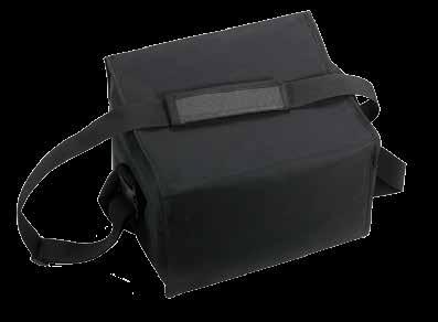 located on top of gear bag Multiple exterior and interior pockets Adjustable