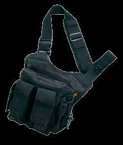 the bag Main compartment for med kit or added supplies Hook and loop holster straps to