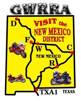 New Mexico District's Enchanted Wings Newsletter - October 2012 Gold Wing Road Riders Association -Friends for Fun, Safety & Knowledge GWRRA REGION F NM DISTRICT District Directors Keith & Teresa