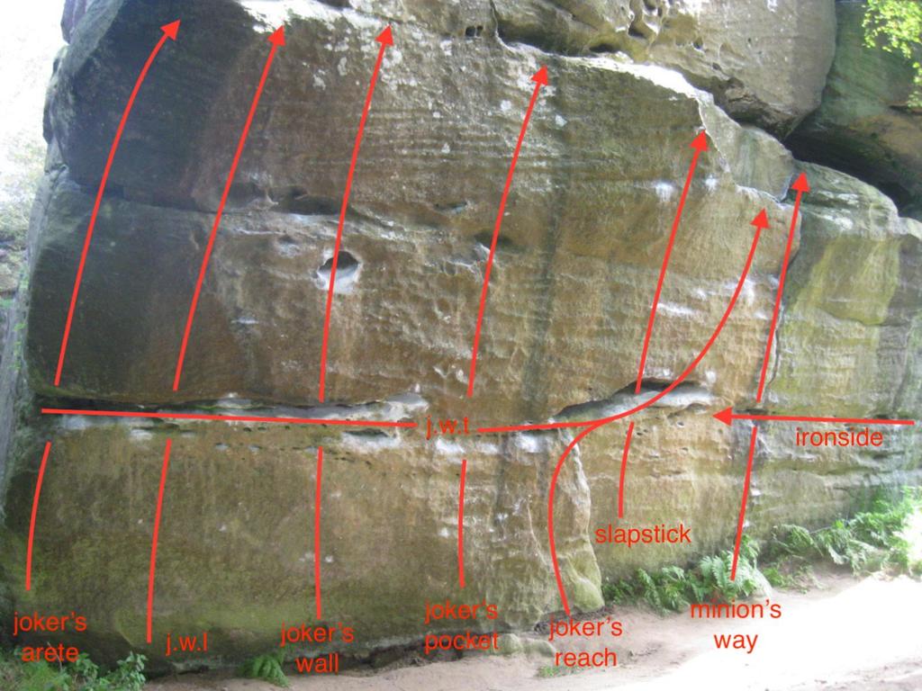 Joker s Wall Behind the Cubic amphitheatre is a slightly impending wall. Some great classics and a wad test traverse.