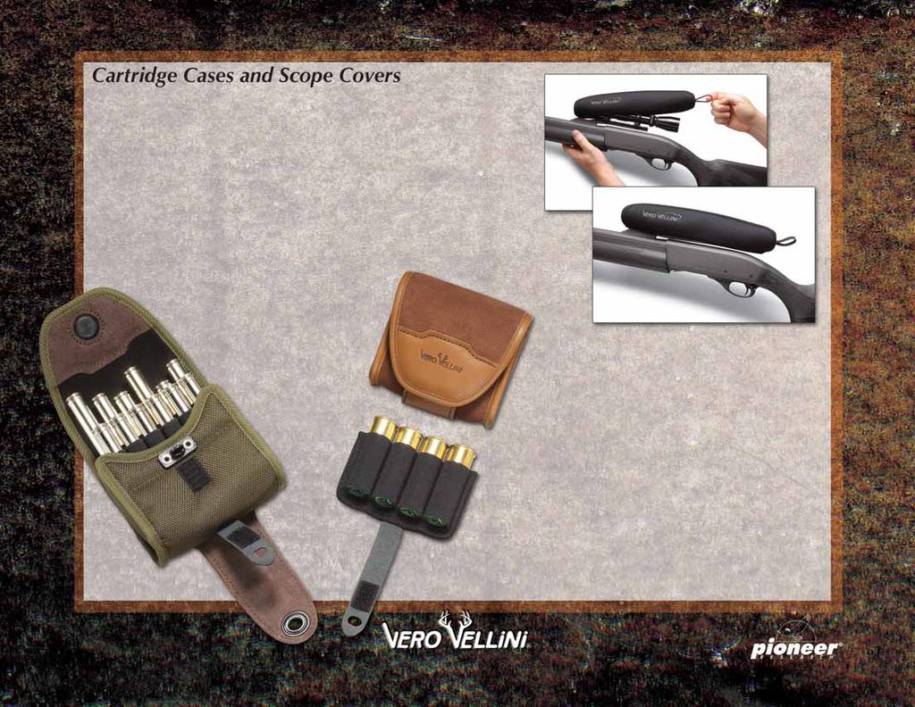 Vero Vellini has developed a multi-purpose cartridge and shell holder designed for fast easy access, comfort and convenience.
