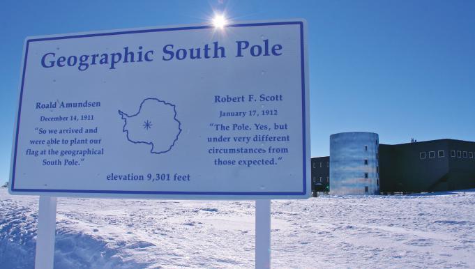 ARRIVE AT THE POLE Finally, you ll take the last steps to your goal and reach the most southerly point on Earth the