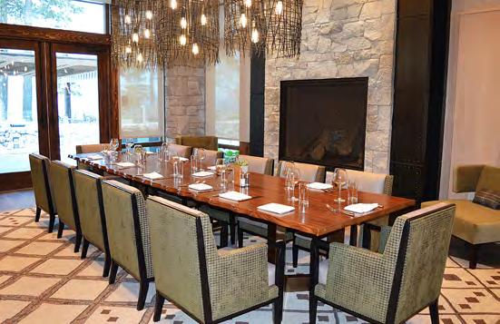 PRIVATE DINING & BOARDROOM LOCATED ON THE FIRST FLOOR OF THE LODGE IS THE BISTRO RESTAURANT AND TWO PRIVATE