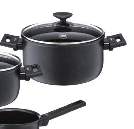 energy efficiency non-stick surface for low-fat cooking and black