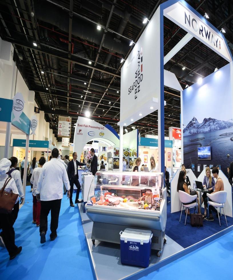SHOW information THE REGION S LEADING SEAFOOD SOURCING EVENT EDITION DATES 7 th 30 OCT 1 NOV 2018 SHOW SIZE 4,000 + SQM EXHIBITORS 143 from 25 COUNTRIES FREQUENCY ANNUAL AVERAGE