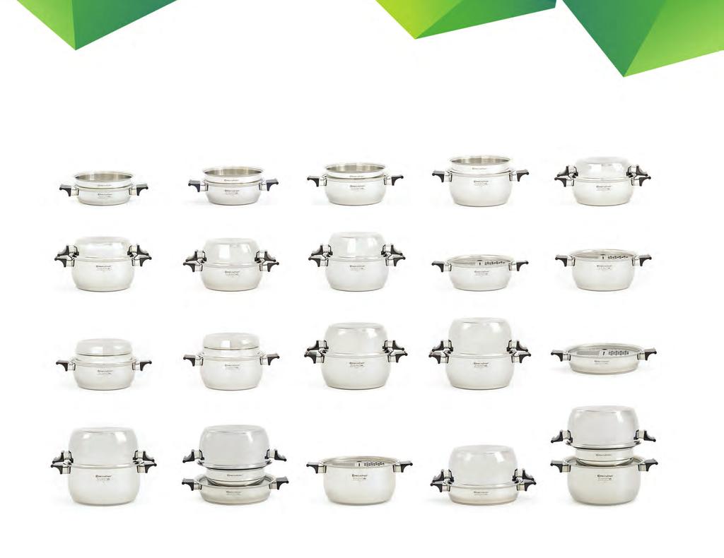 OVER 140 COMBINATIONS WITH THE COMPLETE LINE Basic combinations GOURMET SET Inset Pan Inset Pan Inset Pan Inset Pan 1.5L 1.