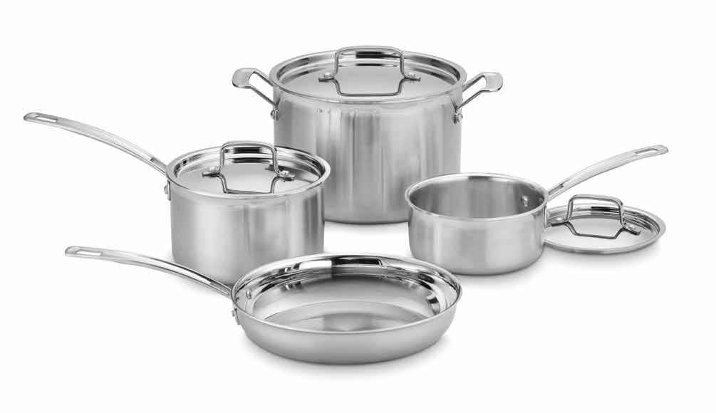 Stockpot with cover / 10" Skillet 12-Piece Set Includes tools for virtually any cooking task a home chef undertakes.