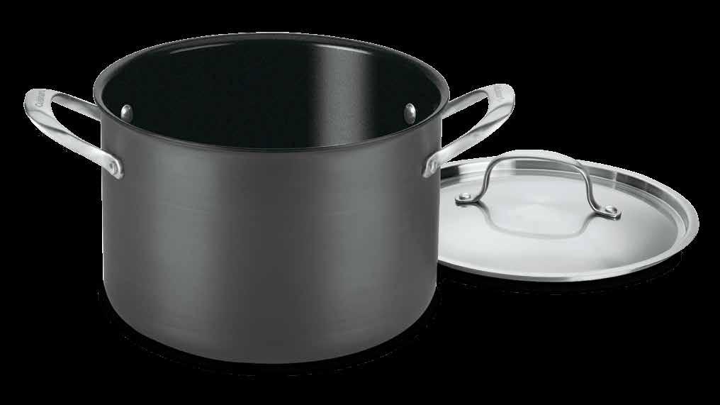 Sauté Pan Ideal for browning, searing and braising, this big pan gives home chefs multiple meal options. And the exclusive Cuisinart Ceramica nonstick coating makes it ideal for green cooking. 5½ Qt.