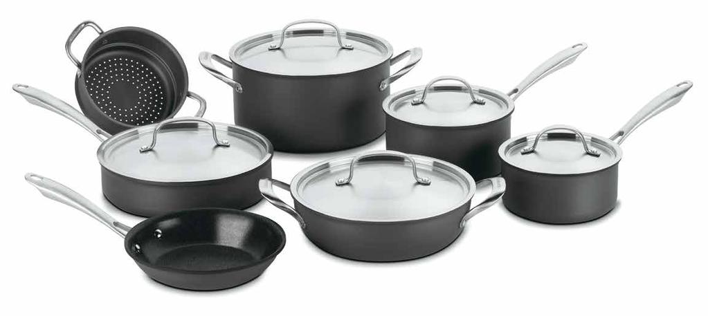 10-Piece Set Going beyond the basics, this complete cookware set is capable of handling everything from simple suppers to gourmet meals!