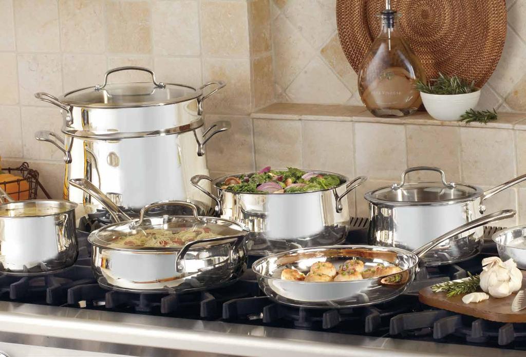 CUISINART CONTOUR STAINLESS Classic Stainless Steel Elegant stainless steel for professional performance in a distinct silhouette design.