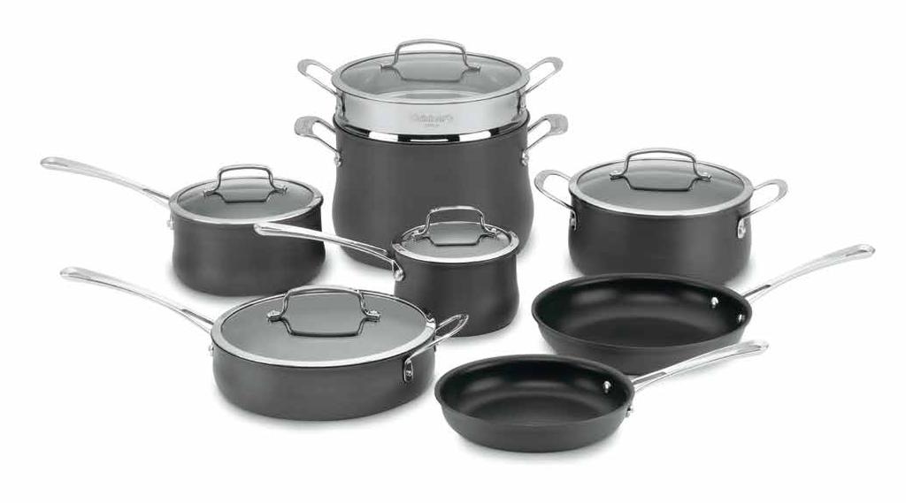 10-Piece Set This set offers everyday essentials in an elegant, contoured design. Assorted sizes provide professional results and allow for a variety of meal options.