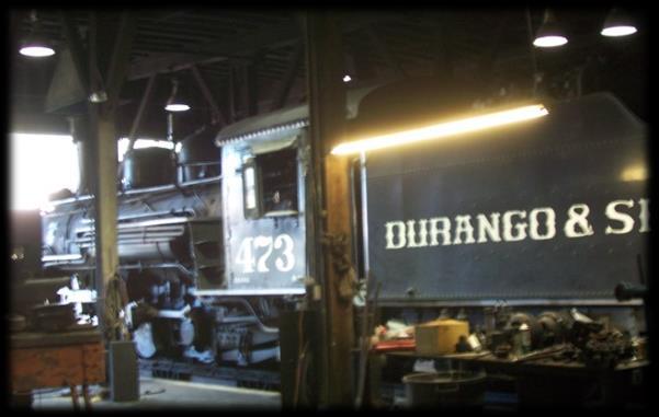 While the public trains are powered by steam the D&SNG also has seven diesels for work in the yards or on work trains.