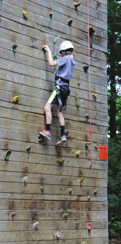Climbing Tower Take confidence building off the ground and utilize our 32 climbing wall.
