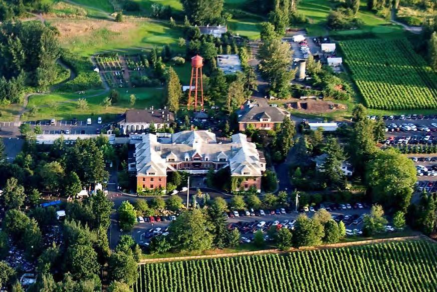 outside Portland, Oregon Hotel and golf course Concert venue Winery, brewery, and