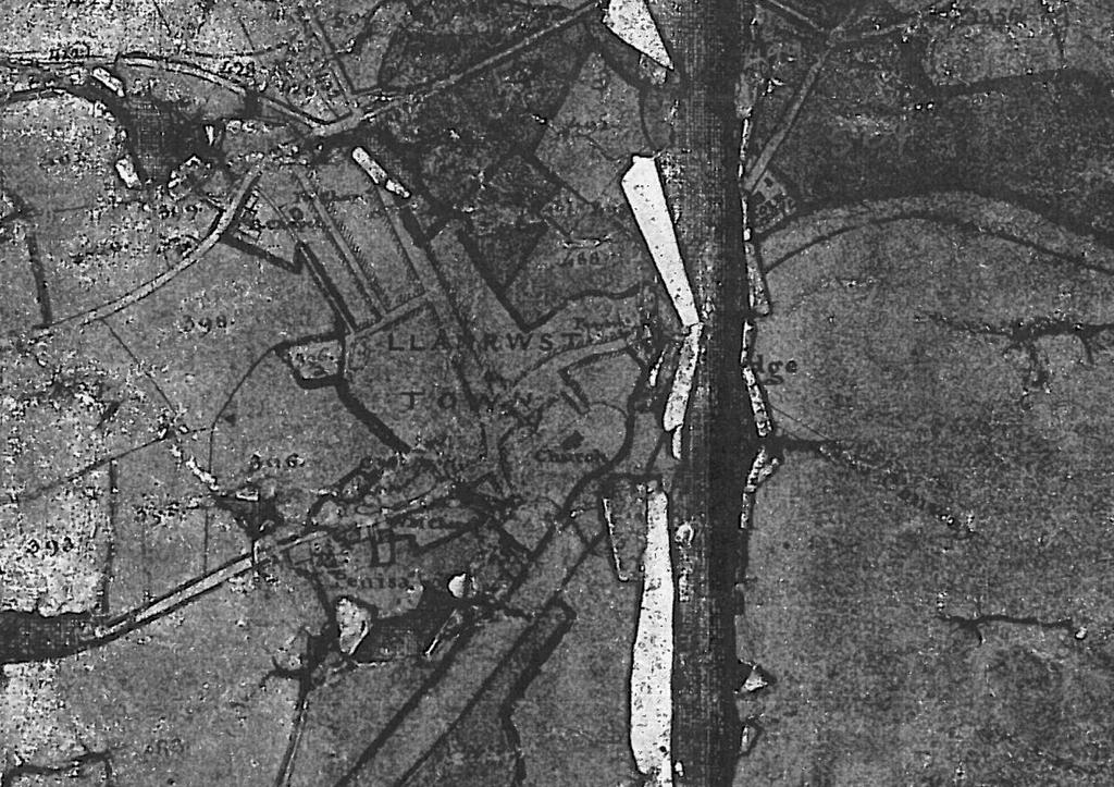 Fig. 4 Tithe Map of Llanrwst, dating to 1839,