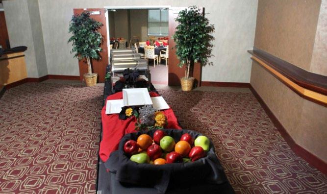 This space is great for team building activities, table top discussions, leadership presentations, and also hosts