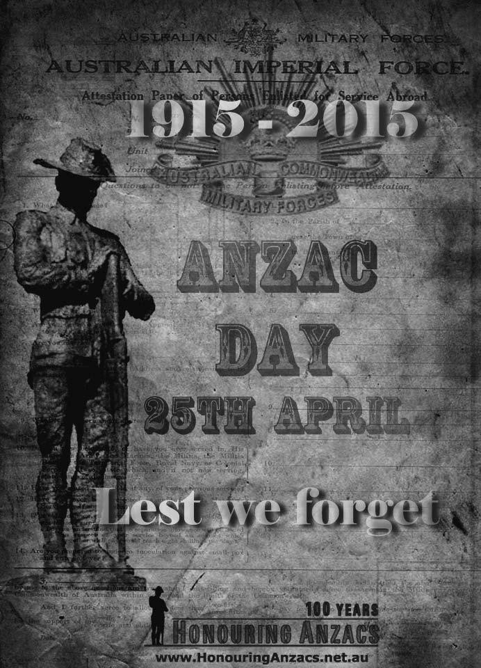 leisure & lifestyle ANZACS to be remembered by our youth By Rebecca Jenkins One of the major historical events of our nation is the day our troops stormed Gallipoli with tragic results.