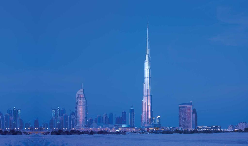 Burj Khalifa Imagine for a moment how the tallest building in the world could elevate your next film. Towering in the sky at more than 828 metres (2,716.