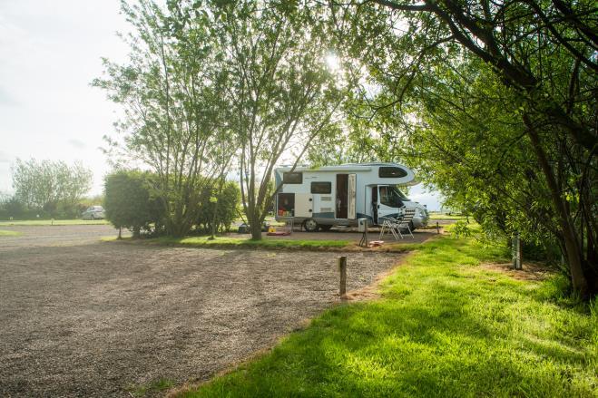 Caravan Site & Wigwams Arrival and Car Parking Facilities The reception and parking areas