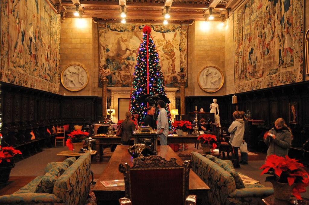 3 Hearst Castle at Christmas Time Dec.
