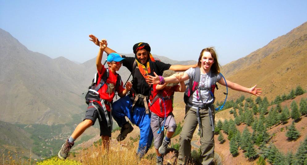 great first proper trek for teenagers to the summit of a beautiful mountain Morocco, Trek & Walk, Family, 8 Days 2 nights camping, 3 nights gite / hostel, 2
