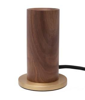 WALNUT TOUCH LAMP FSC-certified hardwood touch lamp with 3-step touch dimmer switch, housed in its