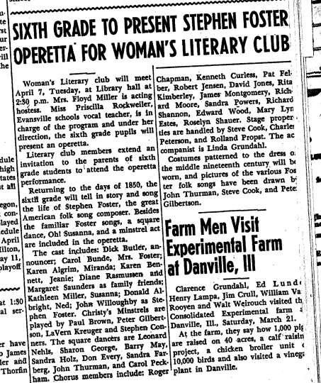 April 2, 1953, Evansville Review, p.