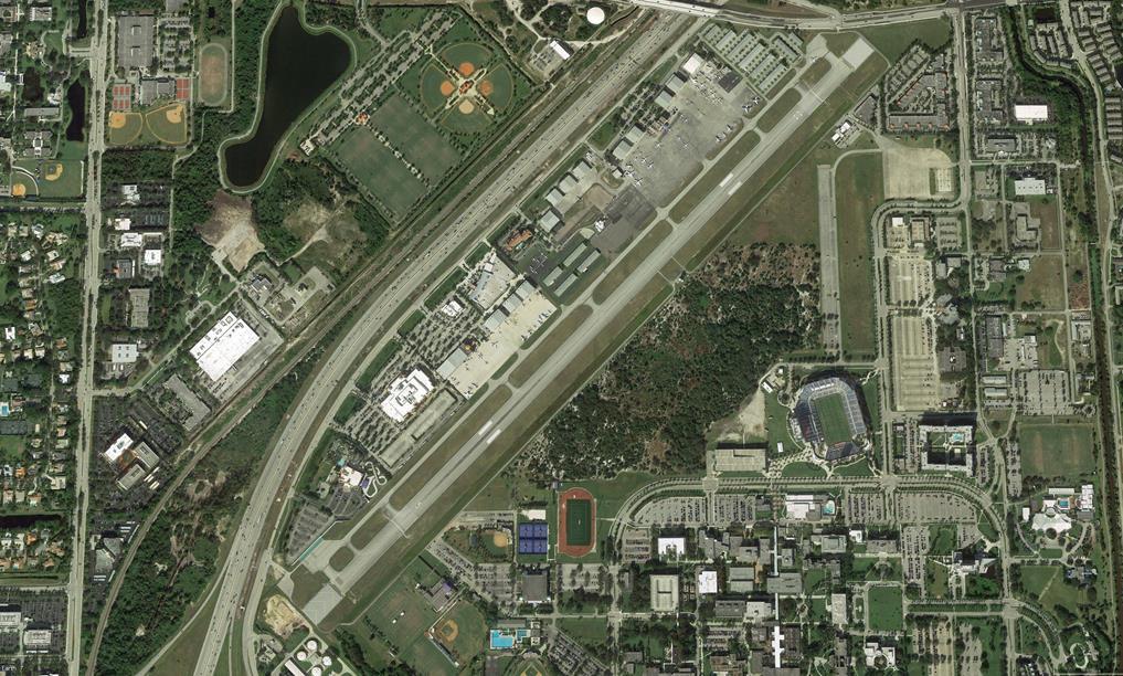 Who determines the direction of aircraft take-offs and landings? The Runway The Boca Raton Airport has one runway.
