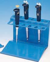 Made exclusively to hold the Gilson Pipetman which differs in external shape from the other types. Holds 10 pipettors plus all available Pipet-Aid pipettes. H18962-0001 22.9 x 12.7 x 17.