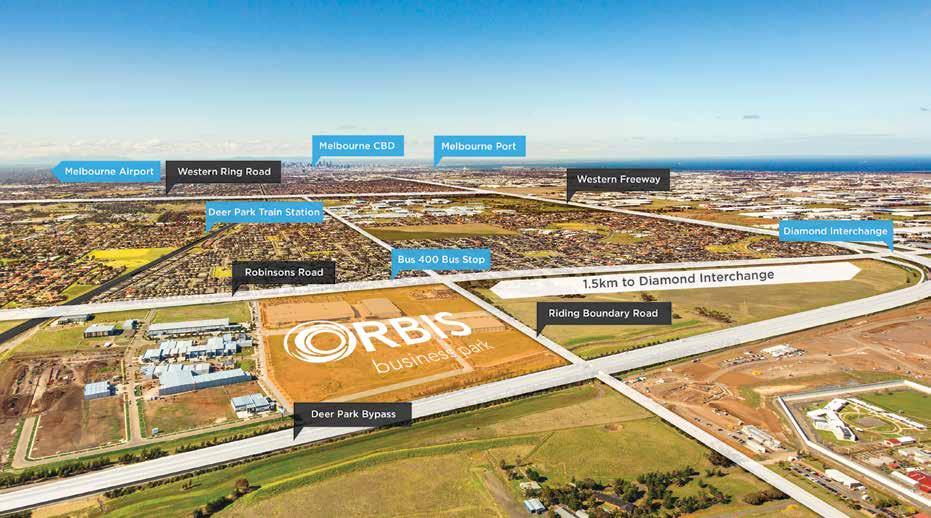 Location Just 19km from Melbourne s CB, Orbis is bordered by the eer Park Bypass, Robinsons Road and Riding Boundary Road.