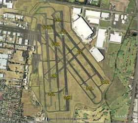 Figure 2 shows runway configurations at Melbourne, Essendon,