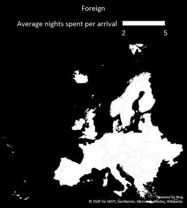 INBOUND TOURISM DOMESTIC & FOREIGN Average nights spent per arrival # Nights spent # Arrivals The ratio helps to better characterize inbound tourism (Domestic&International) considering the size of
