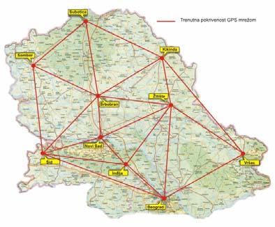 GPS Permanent Stations Network (1) Komunikacioni sistem satelitske komunikacije GPS receiver Modem Komunikacioni sistem za akviziciju Centar za akviziciju obradu i distribuciju geoprostornih podataka