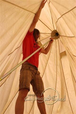 WITHOUT FAIL, STORE YOUR BELL TENT BONE DRY OR YOU RUN THE RISK OF GETTING A MOULDY TENT! Enjoy!