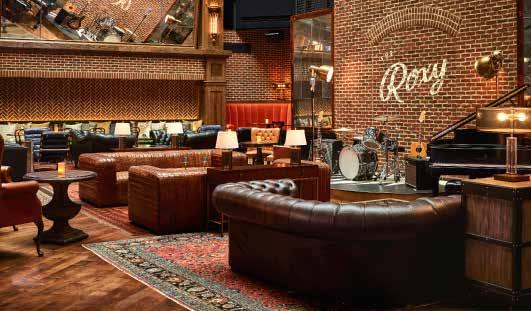 The Roxy Bar & Lounge are well-suited for holiday parties and receptions.