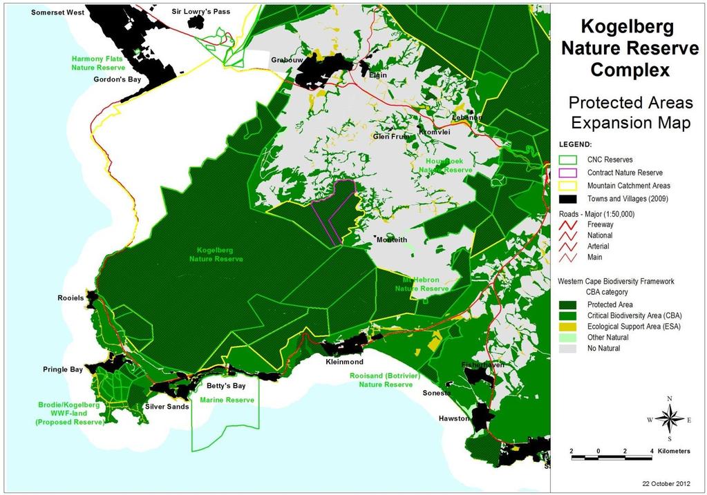 The Kogelberg Nature Reserve Complex expansion map is given in Figure 27.