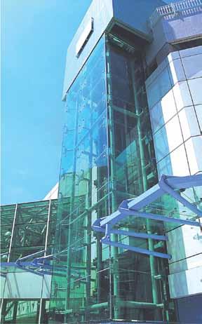 Daver Steels DBS Spider Glass Fixing System is a system f point-suppted vertical and
