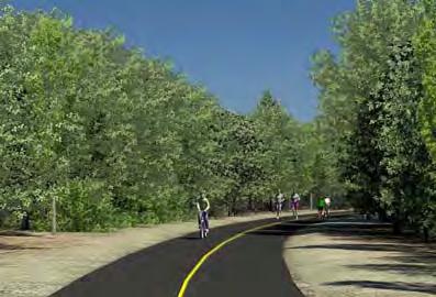 Regional Trail paved multiuse trail through the Park is proposed to provide continuity as part of the Capital Region River Valley Park.