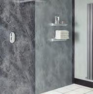 the door to split in half for ease of access, ideal for assisted showering.