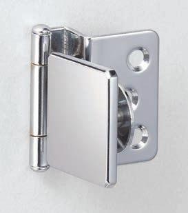 Inset glass Quadrant door hinges / / Bisagra remetida puerta de cristal 470.019.