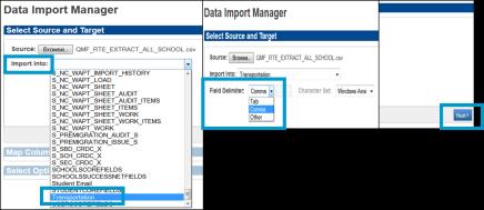Importing TIMS Transportation Data into PowerSchool Next you