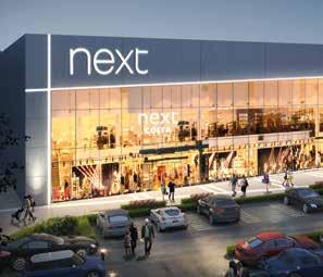The flagship store will be one of the largest in the Next portfolio being arranged over three floors totalling 66,000 sq ft (6,132 m 2 ).