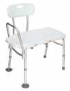 00 75401756100 BE6102 Shower Stool without Back, Knock-Down White 2 per case