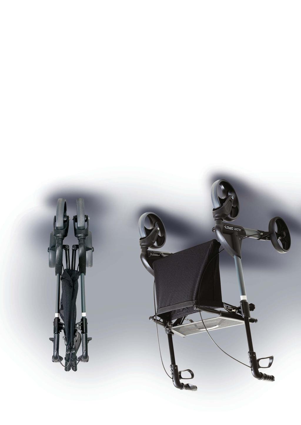 TROJA Classic TOPRO TROJA ROLLATORS are easy to fold, requiring little space when stored Pull the cord on the seat and the rollator folds together horizontally.