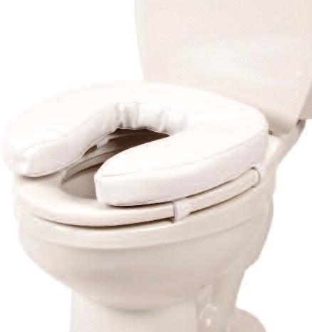 Velcro fastening straps allow for easy attachment to and removal from toilet seat Fits all standard toilet seats Bath Safety Bathtub Safety