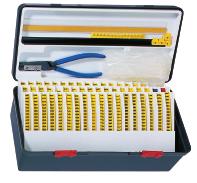 MINI/ MAXI System Starter Sets The MINI and MAXI Starter Box Sets contain all the necessary equipment for manufacturing customized labels and come in a handy plastic toolbox.