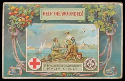 Prestige Philately - Auction No 162 Page: 9 966 C B Ex Lot 966 HOSPITALS - Malta: Cover endorsed "From CE Maney/NZMC", illustrated MEF Church Army Recreation Tent PPC to WA with message dated "5.10.