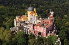 Visit of the Pena National Palace, the most iconic monument of Sintra, built in one of the highest points in the region surrounded by a