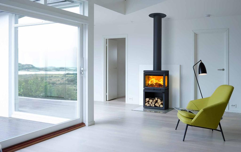 460 1000 540 181 MODERN Jøtul F 520 With panoramic view to the fire, the 13kW peak F 520 offers an